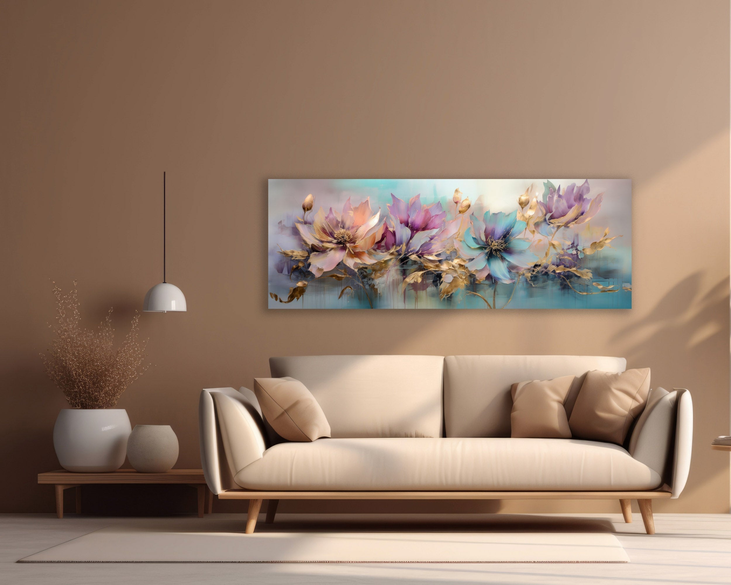 Art mural - Symphonie florale - Décoration murale