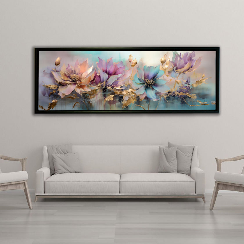 Art mural - Symphonie florale - Décoration murale
