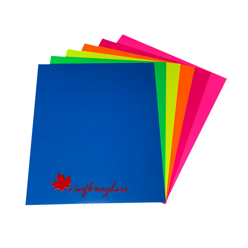 Siser Easyweed Fluorescent HTV Package 6 Colors - 12
