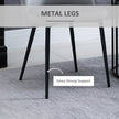 Dylan Set of 2 Mid-Back Velvet-Touch Dining Chairs-Grey