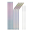 Food Grade 304 Stainless Steel Color Metal Straws