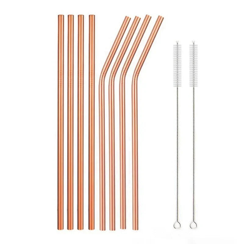 Food Grade 304 Stainless Steel Color Metal Straws