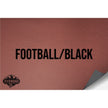 NO ADHESIVE FOOTBALL/BLACK LEATHERETTE SHEET (12