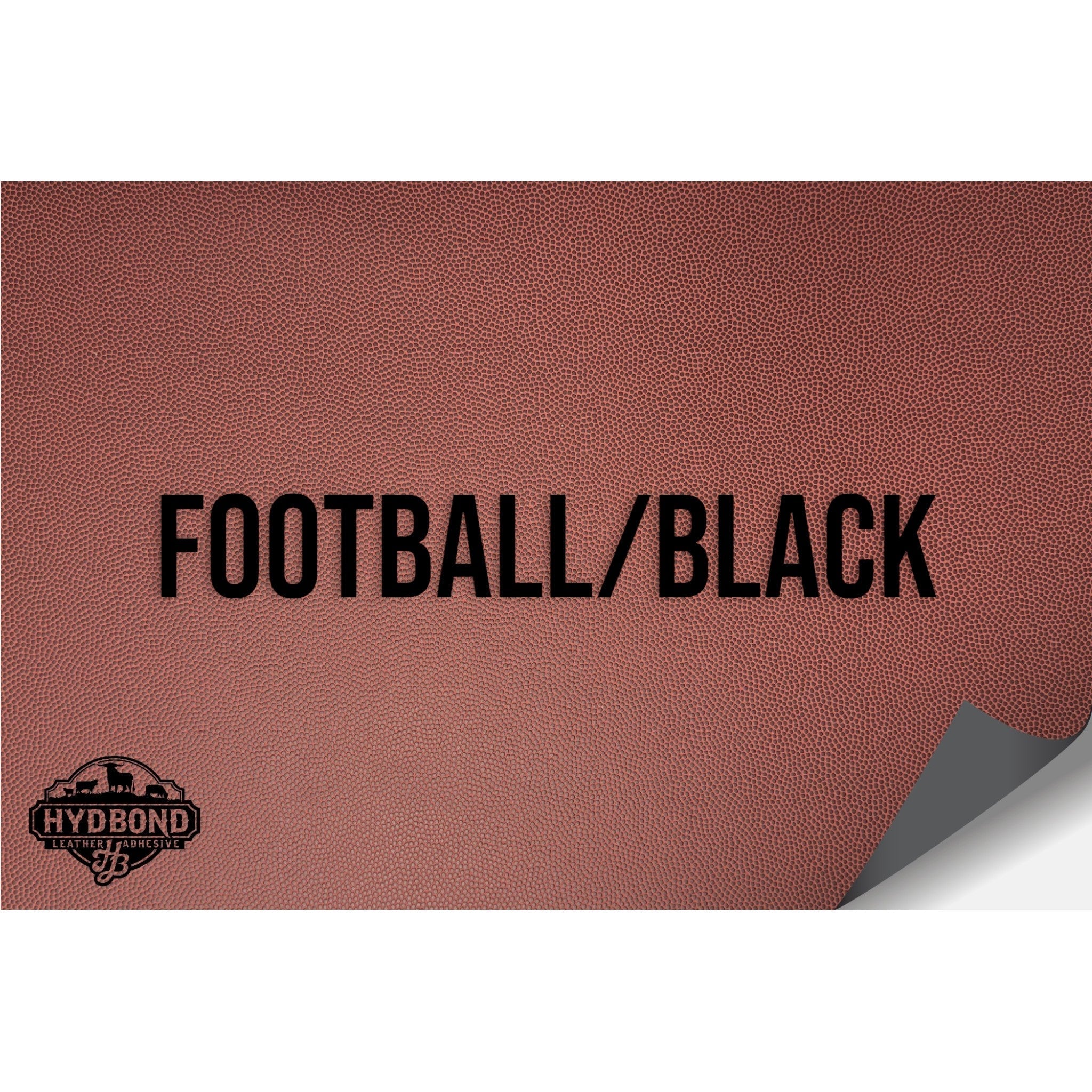NO ADHESIVE FOOTBALL/BLACK LEATHERETTE SHEET (12