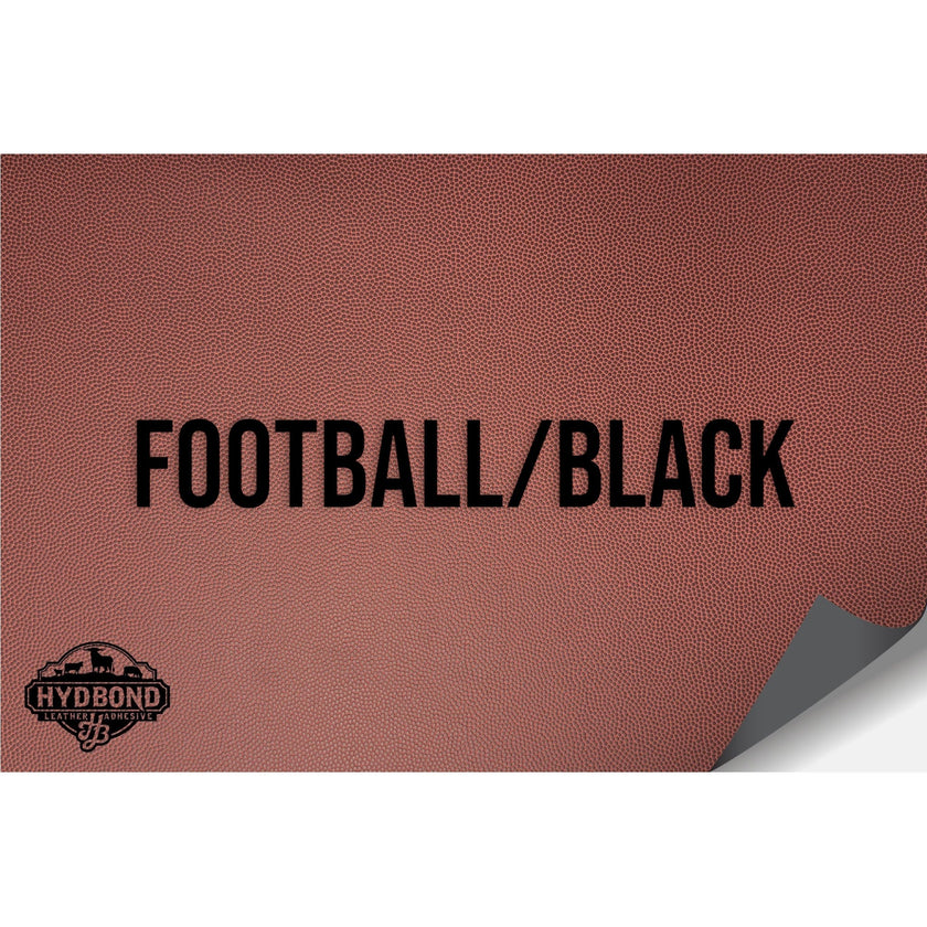 NO ADHESIVE FOOTBALL/BLACK LEATHERETTE SHEET (12
