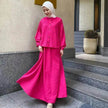 Foreign Trade Women's Clothing Arab  New Fashion Long Sleeve Skirt Suit Two piece set.