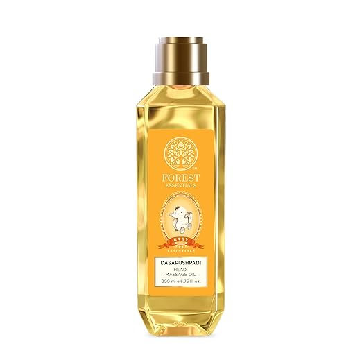 Huile de massage pour la tête de bébé Forest Essentials Dasapushpadi