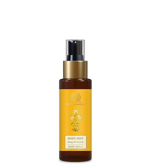 Brume corporelle parfumée Forest Essentials, miel et vanille | Spray parfumé infusé au jus d'aloès vera pour garder la peau parfumée et hydratée toute la journée.