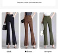 Formal Office Work High-Waisted Wide-Leg trouser Pants for Women