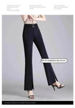 Formal Office Work High-Waisted Wide-Leg trouser Pants for Women