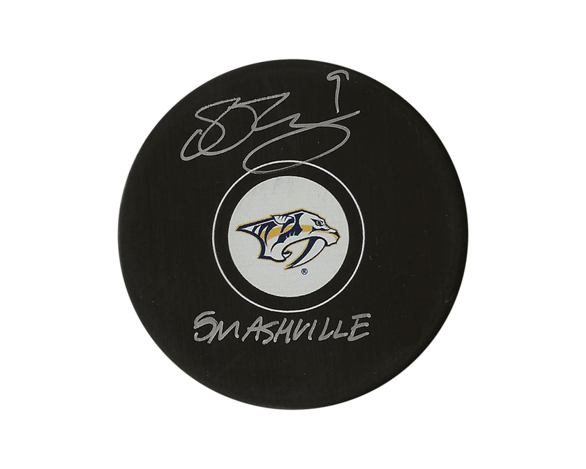 Filip Forsberg Autographed Nashville Predators Autograph Model Puck Inscribed 