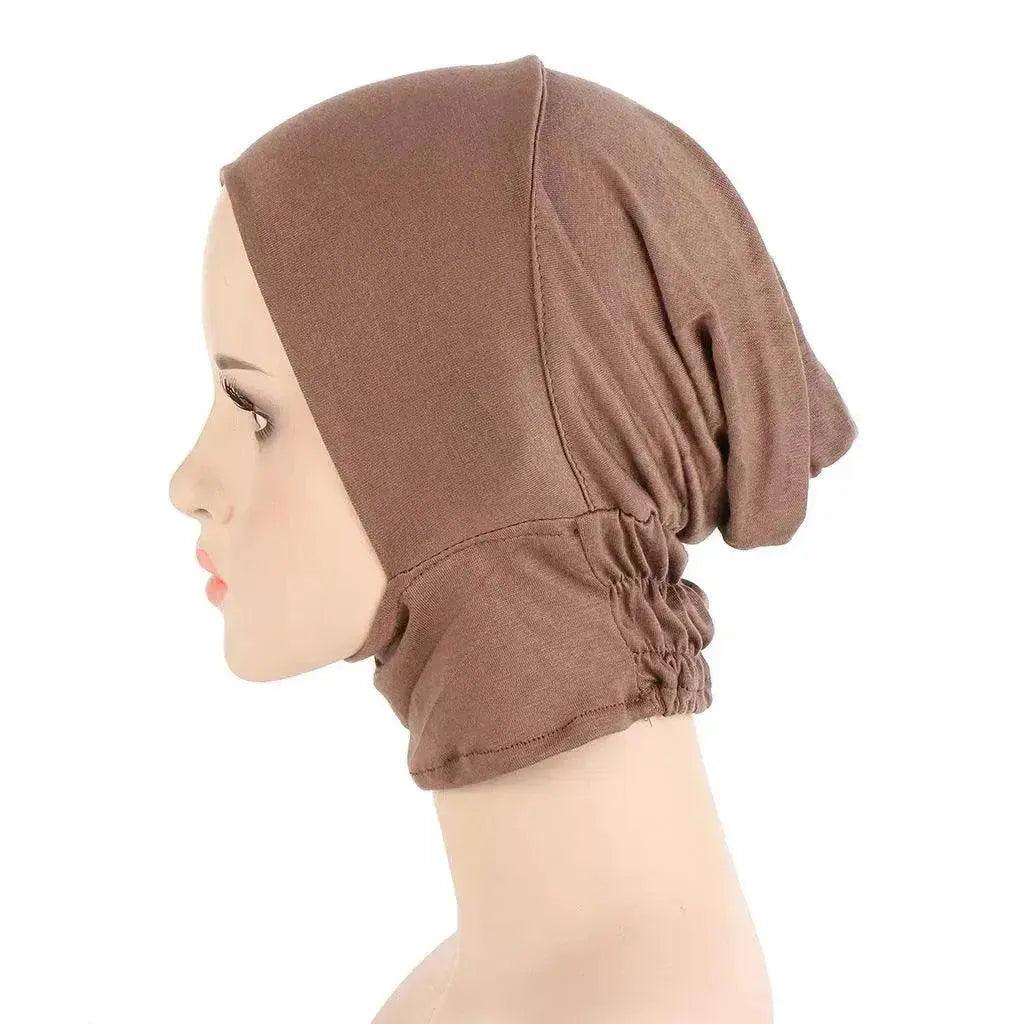 Four-Season Silk Cotton Pullover Hat in Solid Color with Elastic Fit