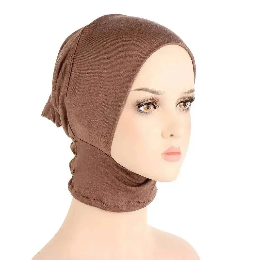 Four-Season Silk Cotton Pullover Hat in Solid Color with Elastic Fit