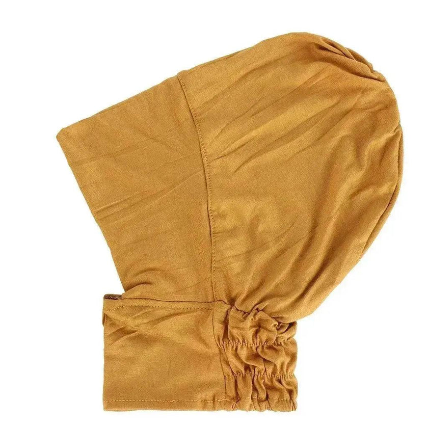 Four-Season Silk Cotton Pullover Hat in Solid Color with Elastic Fit