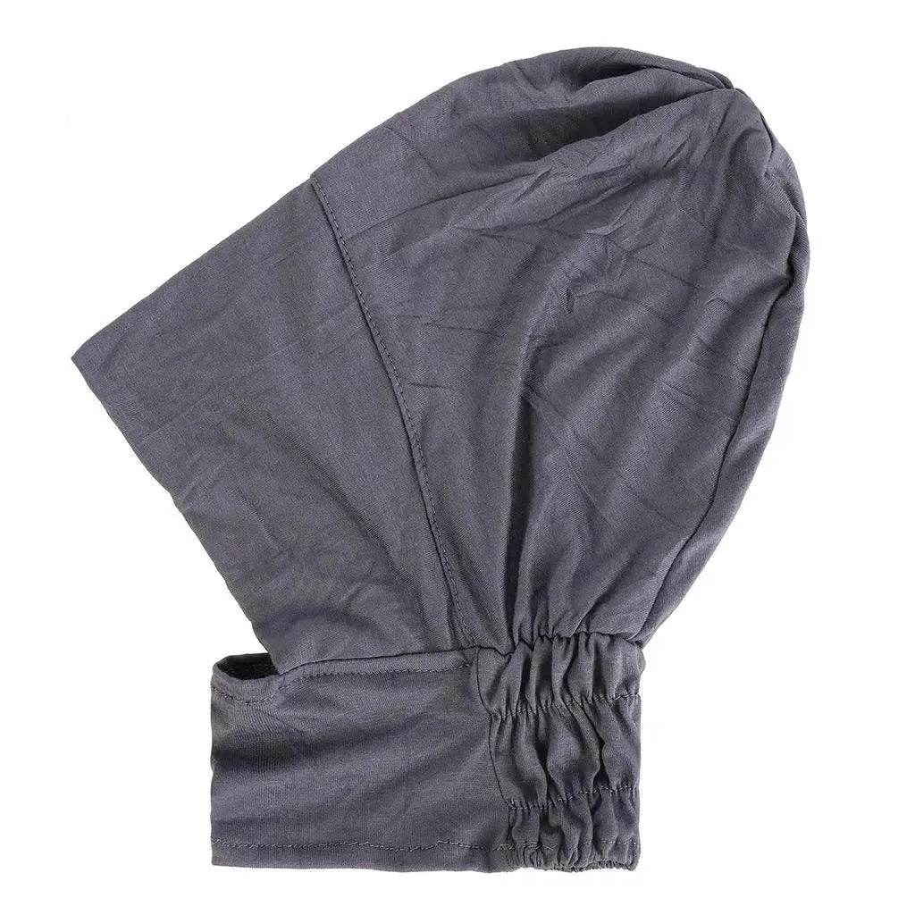 Four-Season Silk Cotton Pullover Hat in Solid Color with Elastic Fit
