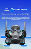 Auto Tracking Wireless Surveillance Cameras HD 4 Screens WiFi IP PTZ FFVideo