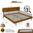 Frida Solid Wood Bed Frame