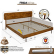 Frida Solid Wood Bed Frame