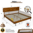 Frida Solid Wood Bed Frame