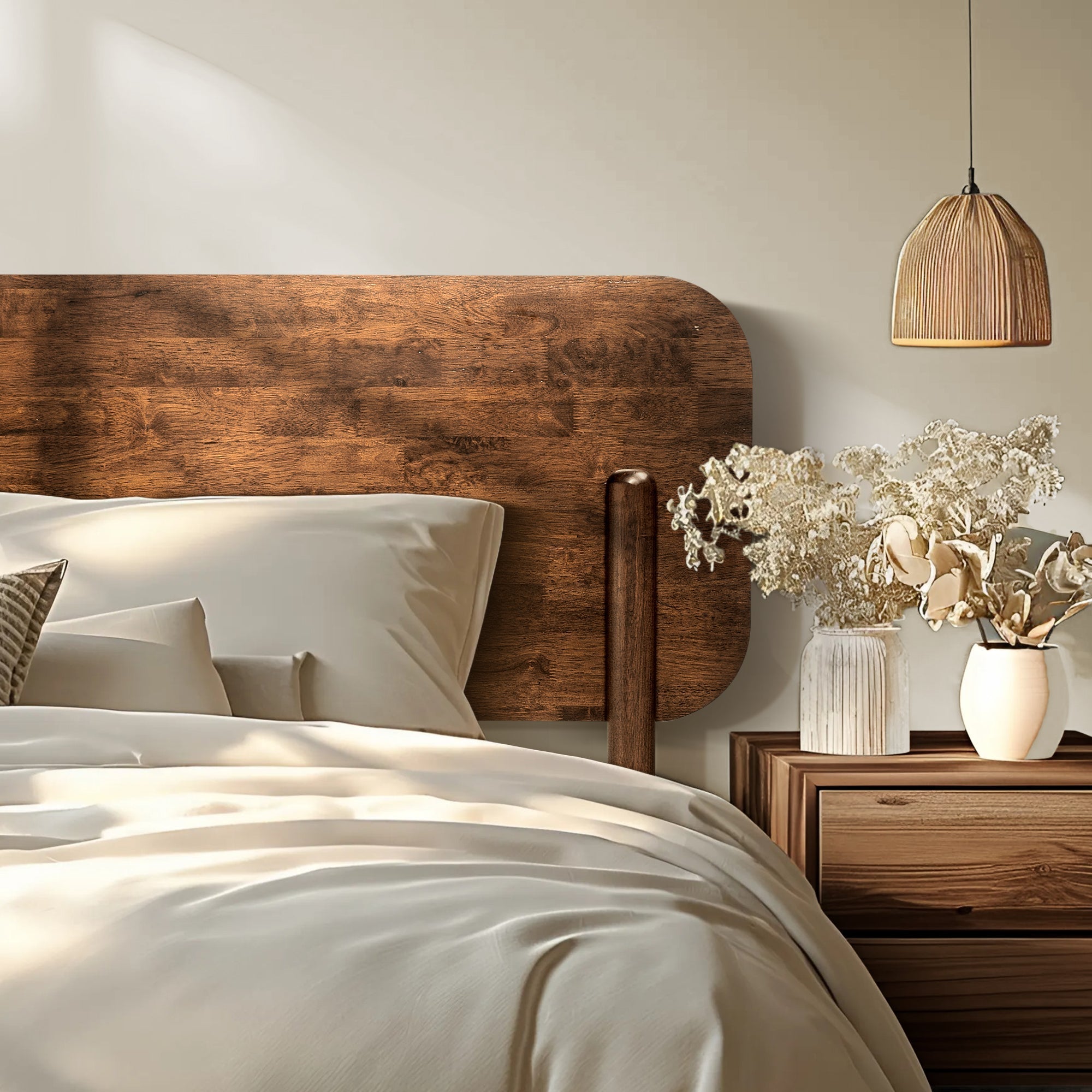 Frida Solid Wood Bed Frame