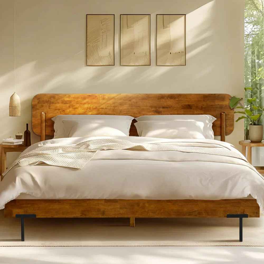 Frida Solid Wood Bed Frame