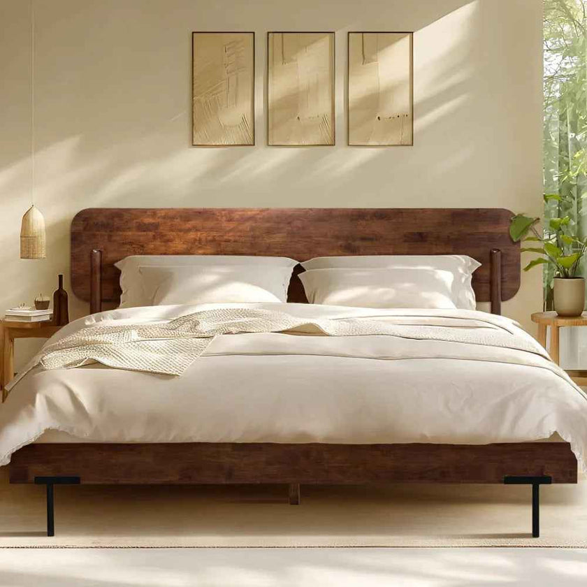 Frida Solid Wood Bed Frame