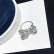 Full Diamond Bow Ring Female Fashion Personality