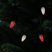 60 LED Red Lights: 10 Strands