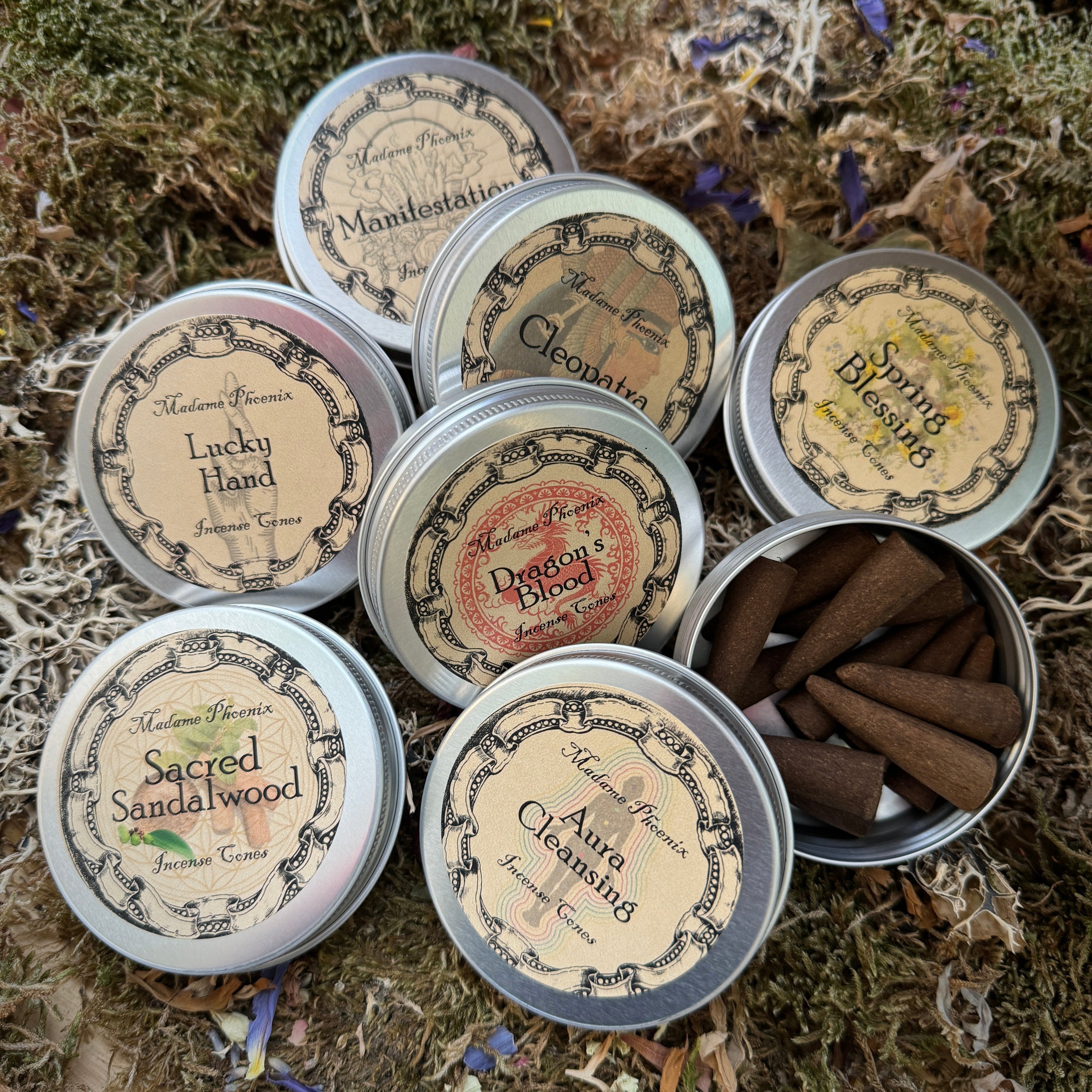 Cone Incense - 1 Tin of 12 Cones