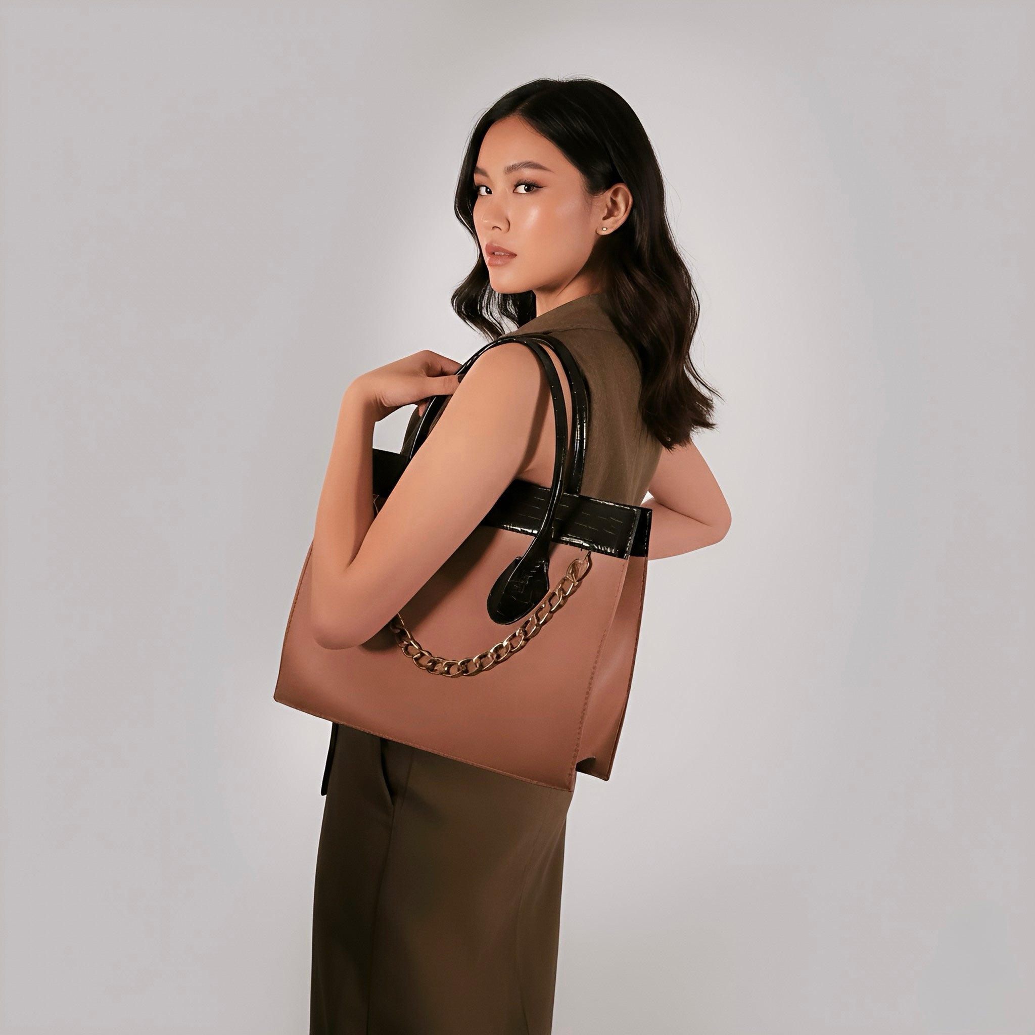 Large Tote Bag Top Handle Handbag for Women Bags (Versa Handbag by Rotta)