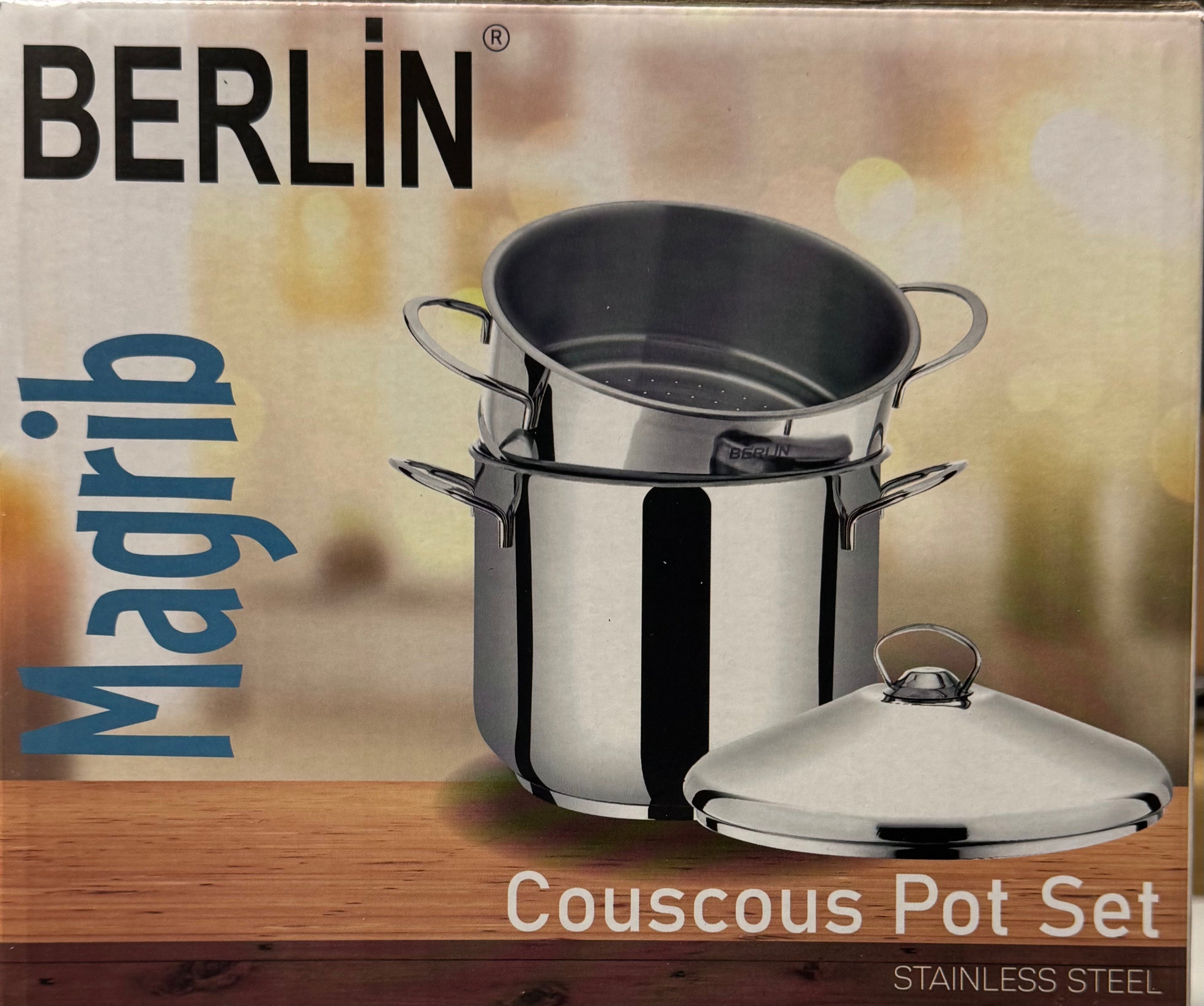 BERLIN Couscousier Pot Stainless Steel Steamer