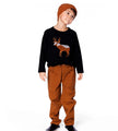 Twill Jogger Pants With Patch Pockets | Brown | Deux Par Deux