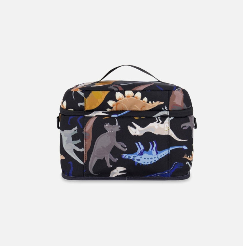 Lunch Box Black | Dinosaur Print | Deux Par Deux