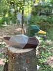 DIY Duck 3D LUX Paper model Origami Kit, 3D Papercraft activity