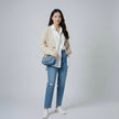 AVA - Denim crossbody chain detailed bag