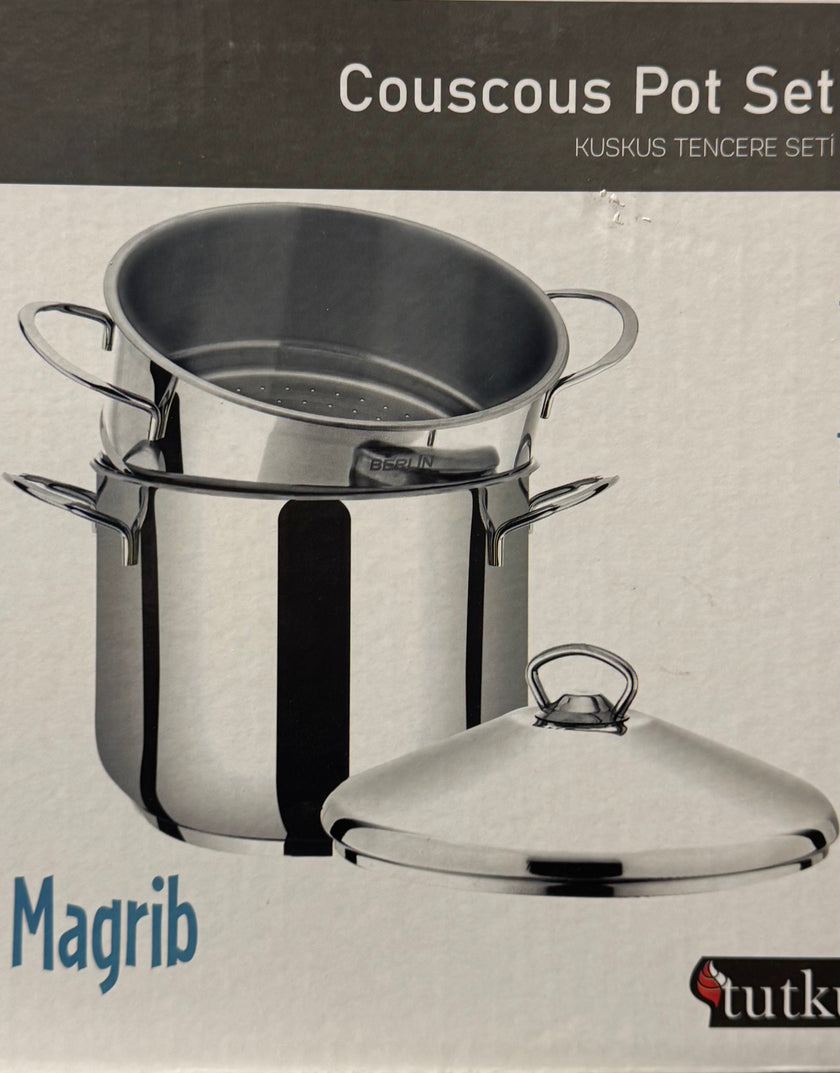 BERLIN Couscousier Pot Stainless Steel Steamer