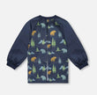School Apron | Navy Animal Print | Deux Par Deux