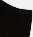 Ribbed Leggings With Slit Black | Black | Deux Par Deux