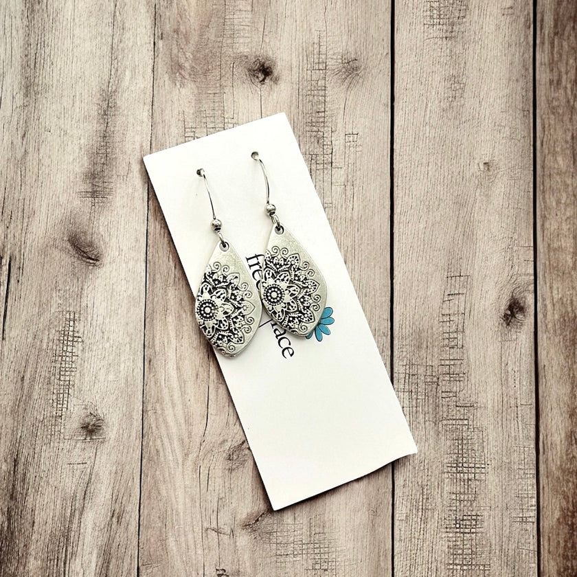 Mandala Hook Earrings