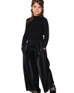 Super Soft Ribbed Mock Neck Top | Black | Deux Par Deux