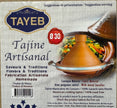 Tagine Clay Pot Natural with Metal Belt & wood hand 30cm