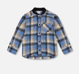 Brushed Plaid Shirt | Black & Blue | Deux Par Deux