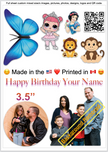 Custom Edible Cake Toppers - Icing Sugar Sheets 8x11 Canada