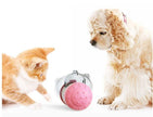 Dog Treat Leaking Toy With Wheel – Interactive Slow Feeder for Dogs, Puppies & Cats | Black, Yellow, Pink, Blue, Green