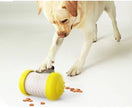 Dog Treat Leaking Toy With Wheel – Interactive Slow Feeder for Dogs, Puppies & Cats | Black, Yellow, Pink, Blue, Green