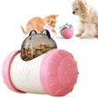 Dog Treat Leaking Toy With Wheel – Interactive Slow Feeder for Dogs, Puppies & Cats | Black, Yellow, Pink, Blue, Green