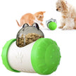 Dog Treat Leaking Toy With Wheel – Interactive Slow Feeder for Dogs, Puppies & Cats | Black, Yellow, Pink, Blue, Green
