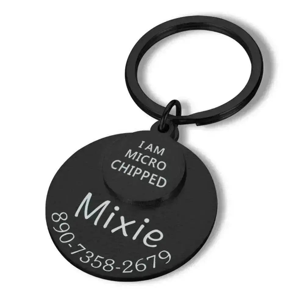 Funny Personalized POD Collar Pet ID Tag Keychain