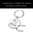 Funny Personalized POD Collar Pet ID Tag Keychain