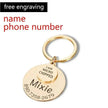 Funny Personalized POD Collar Pet ID Tag Keychain